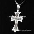 Diamond Cross Necklace pendants, high-grade stainless steel diamond necklaces